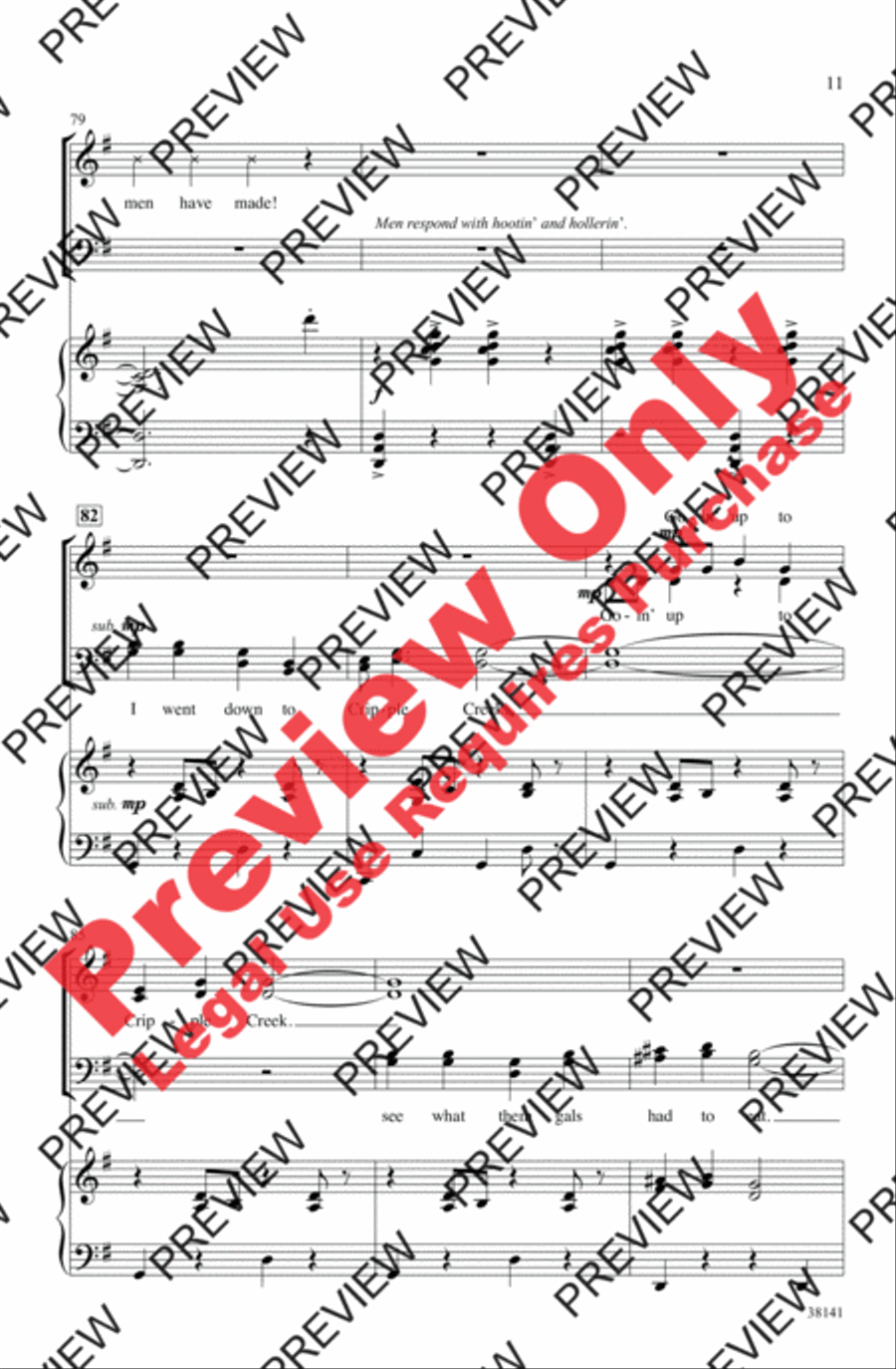 Cripple Creek 4-Part scores gallery preview page 11
