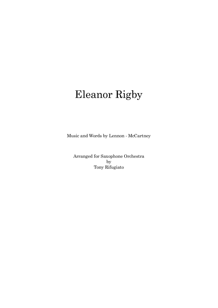 Eleanor Rigby Large Ensemble scores gallery preview page 1