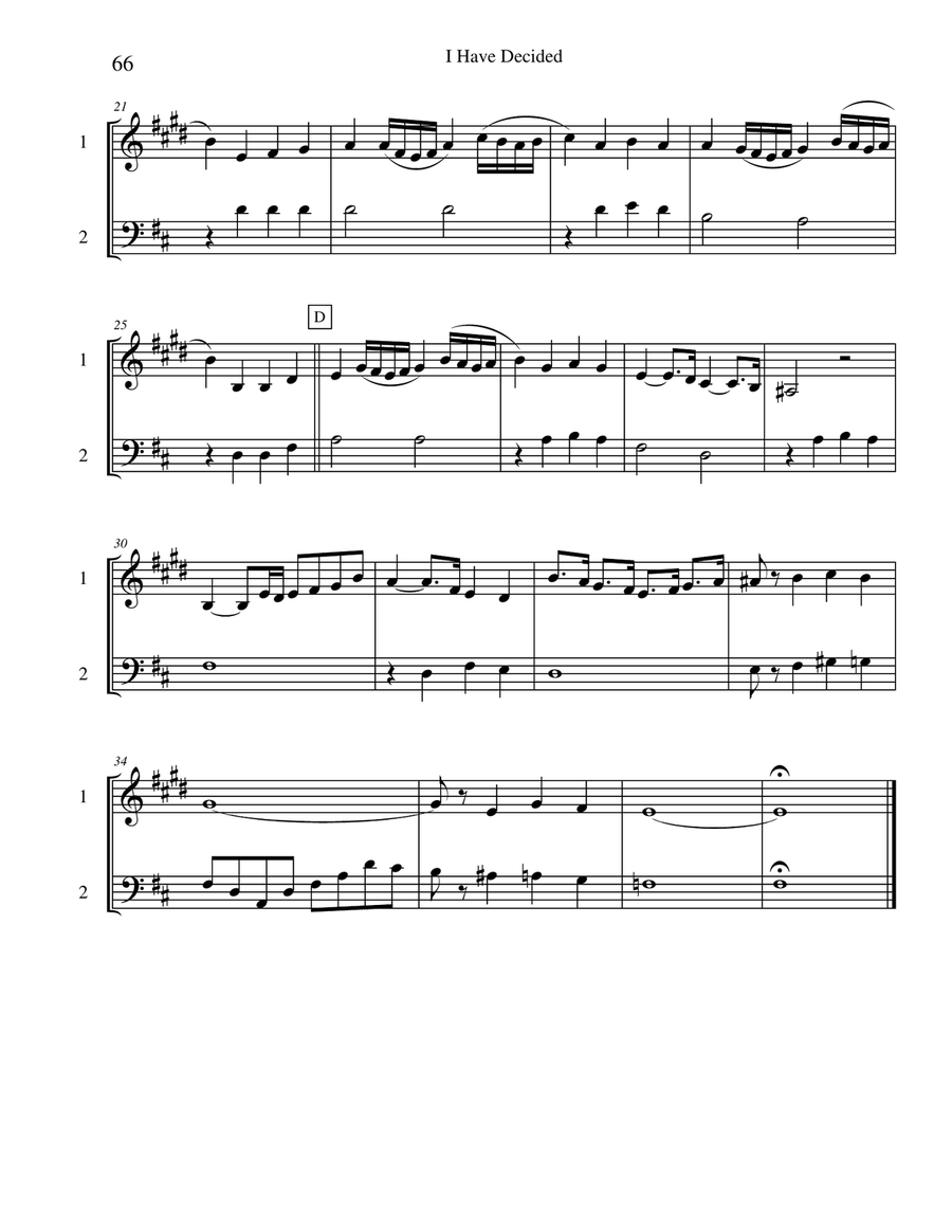 Ten Selected Hymns for the Performing Duet, Vol. 4 - trumpet and trombone (euphonium) Brass Duet scores gallery preview page 6