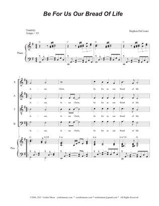 Be For Us Our Bread Of Life (Vocal Quartet - (SATB)