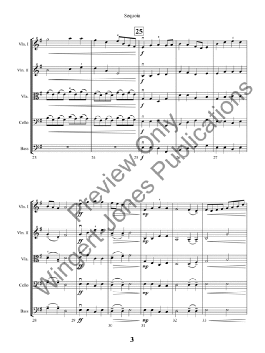 Sequoia String Orchestra scores gallery preview page 6