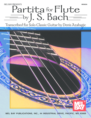 Book cover for Partita for Flute by J. S. Bach