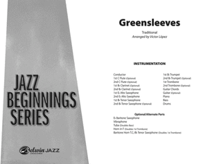 Book cover for Greensleeves: Score