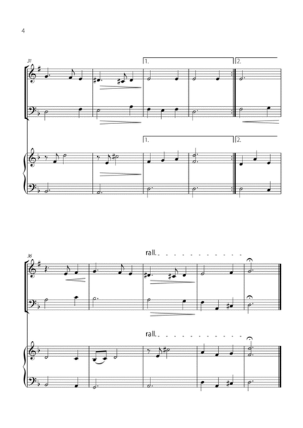 "Green Sleeves" - Beautiful easy version for TRUMPET & TROMBONE DUET with PIANO image number null