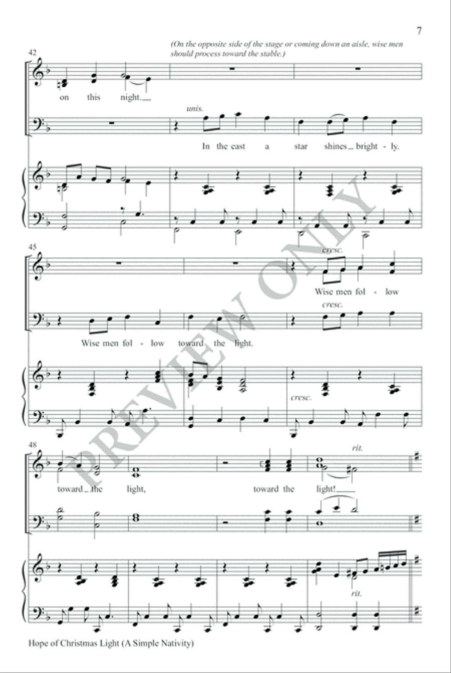 Hope of Christmas Light 4-Part scores gallery preview page 6