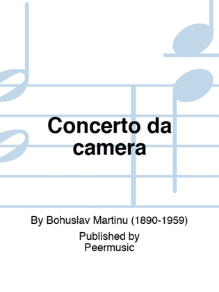 Book cover for Concerto da camera