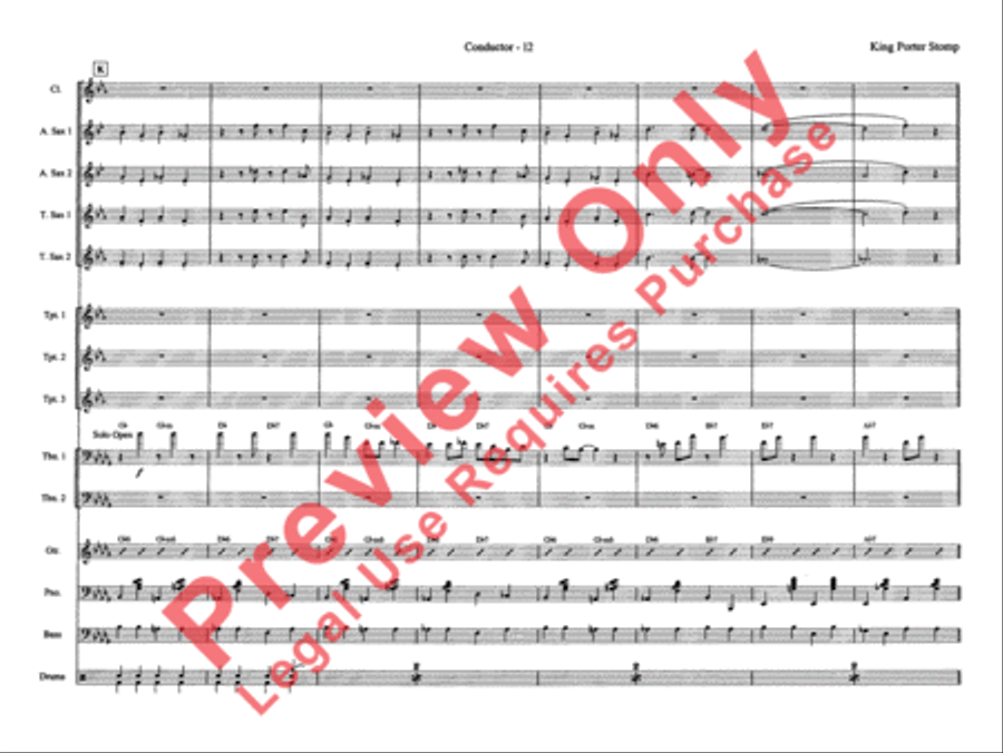 King Porter Stomp Jazz Ensemble scores gallery preview page 20