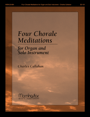 Book cover for Four Chorale Meditations for Organ and Solo Instrument