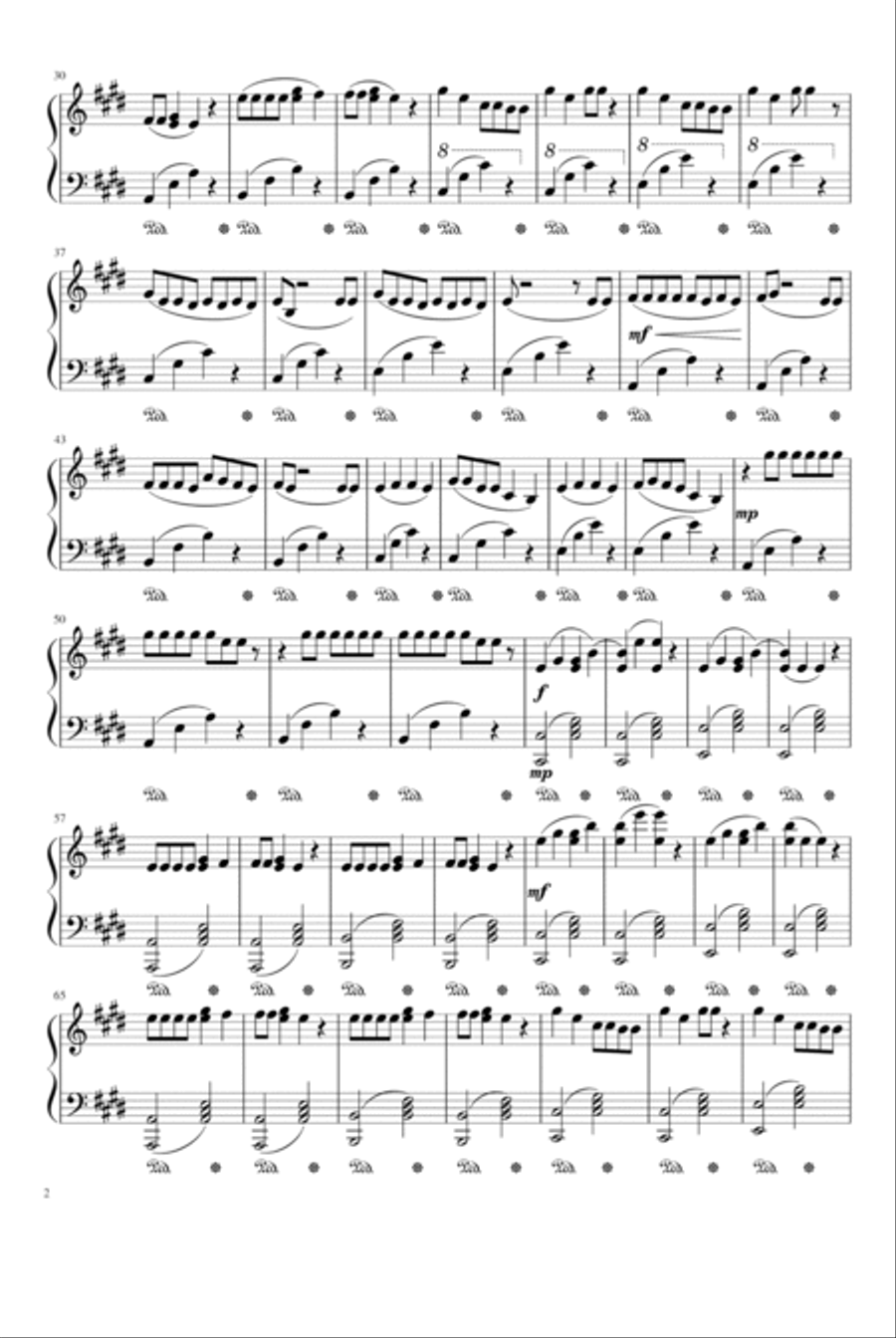 Ice Cream Piano Solo scores gallery preview page 2