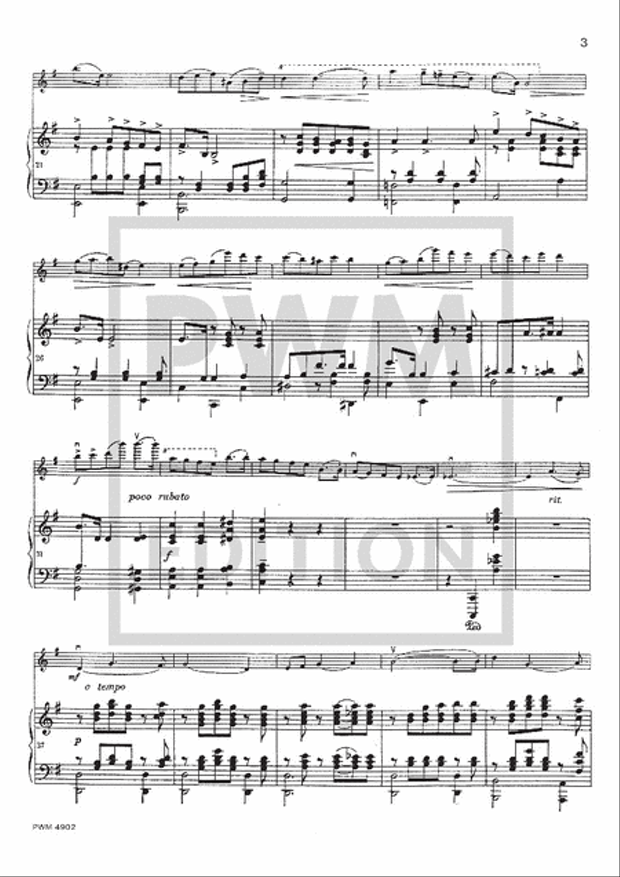 Melody - Op. 16 Violin Solo scores gallery preview page 3