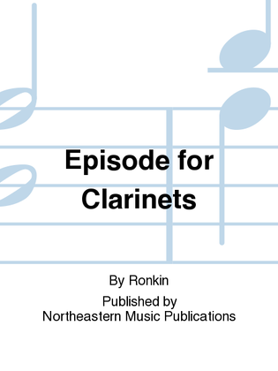 Book cover for Episode for Clarinets
