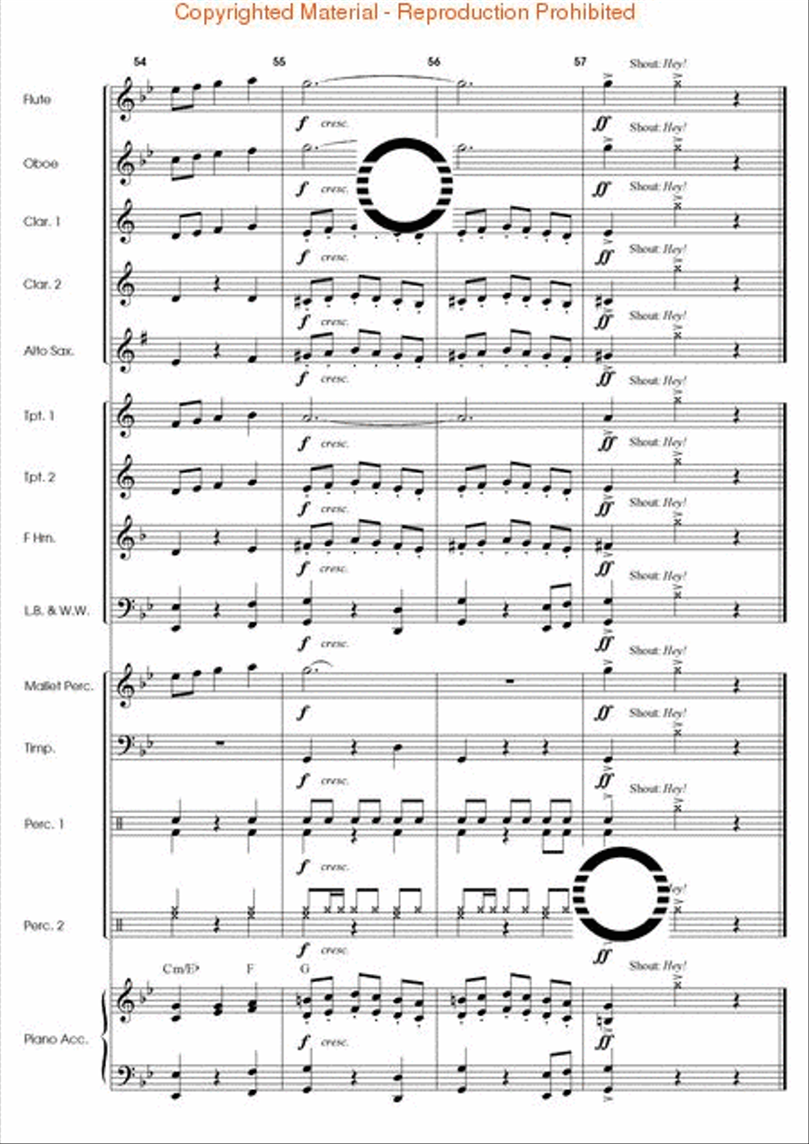 Fandango El Dorado Concert Band scores gallery preview page 15