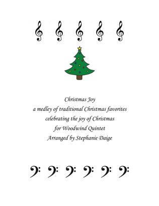 Book cover for Christmas Joy Medley for Wind Quintet