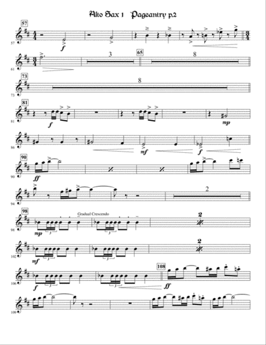 Pageantry Concert Band scores gallery preview page 2