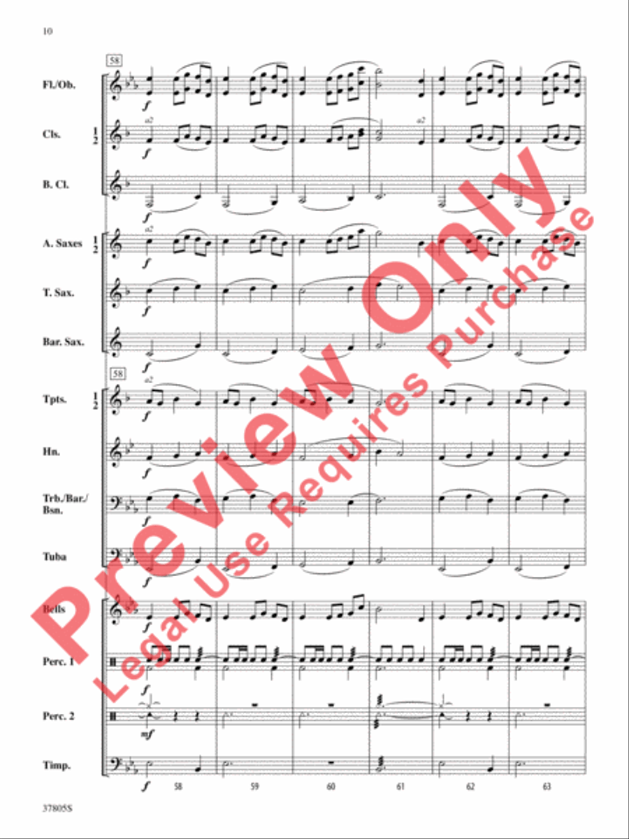 Daydreaming Concert Band scores gallery preview page 11