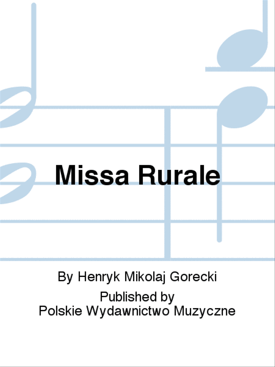 Missa Rurale Choir scores gallery preview page 1