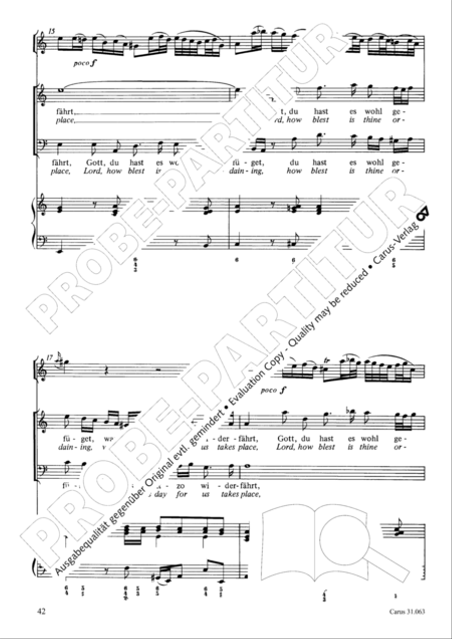 Christians, etch this blessed day (Christen, atzet diesen Tag) 4-Part scores gallery preview page 43