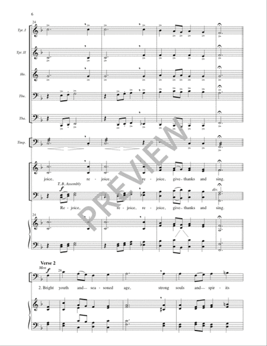 Rejoice, You Pure In Heart - Full Score and Parts 4-Part scores gallery preview page 7