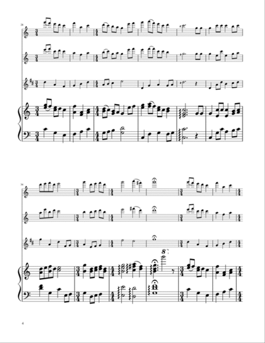 The Twelve Days of Christmas - Woodwind Trio Woodwind Trio scores gallery preview page 4