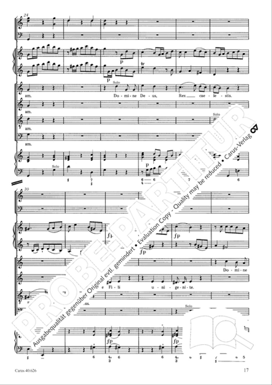 Mass in C Major Mass in C Major 4-Part scores gallery preview page 17