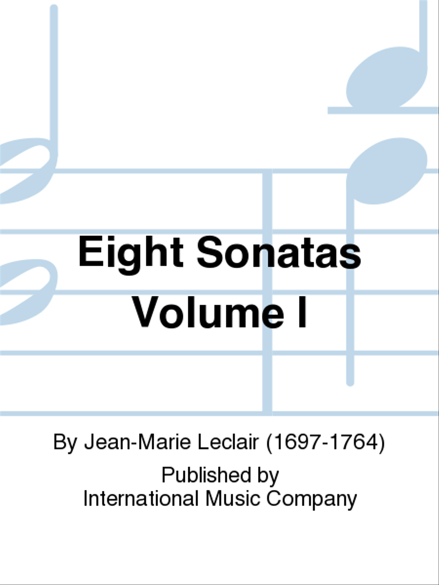 Eight Sonatas Volume I Flute Solo scores gallery preview page 1