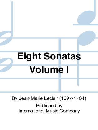 Book cover for Eight Sonatas Volume I