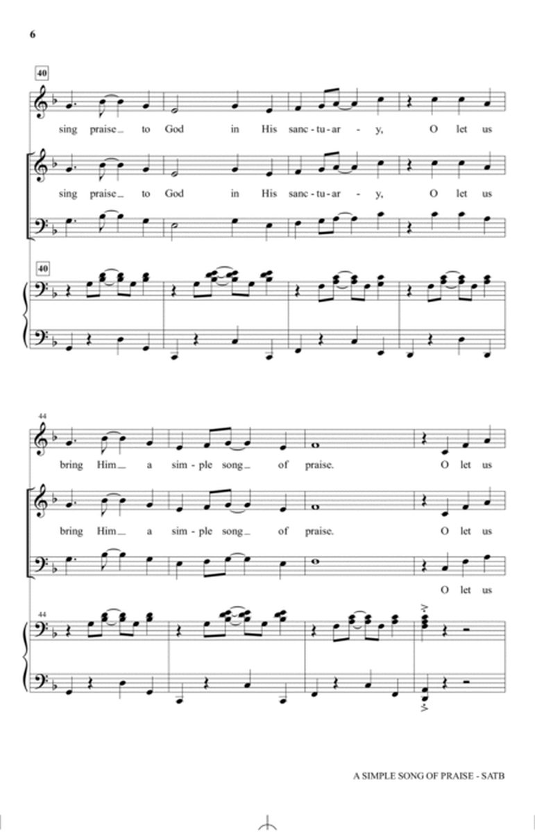 A Simple Song Of Praise (arr. Joel Raney)
