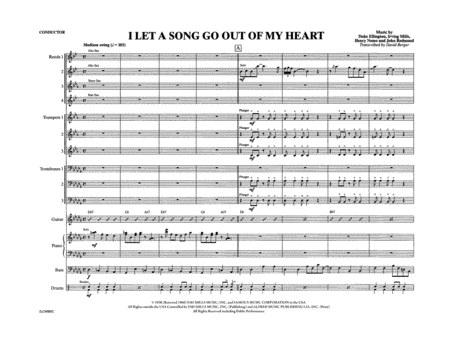 I Let a Song Go Out of My Heart: Score