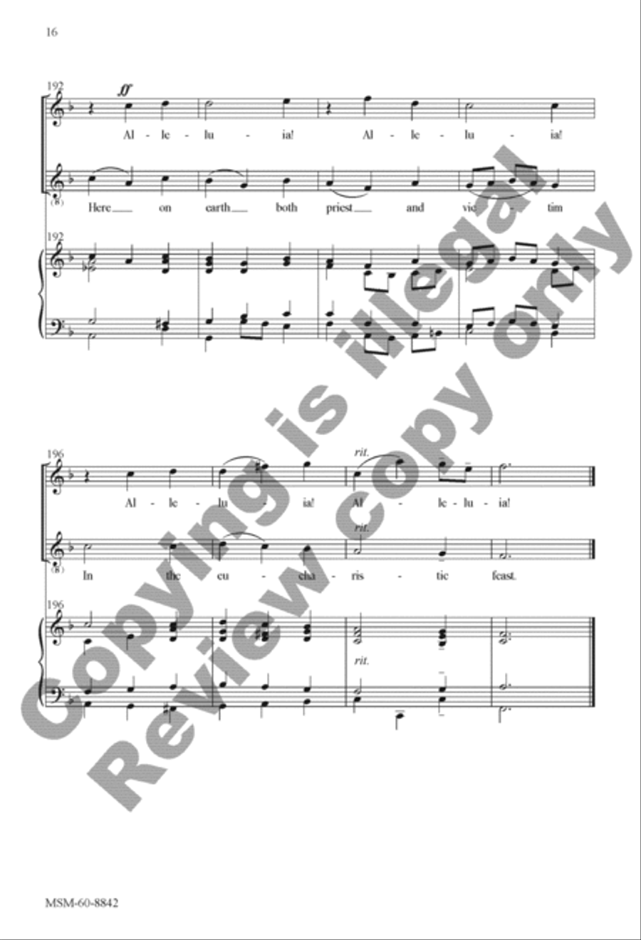 Alleluia! Sing to Jesus 4-Part scores gallery preview page 16