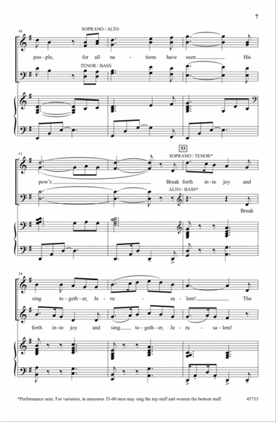 Break Forth into Joy 4-Part scores gallery preview page 7