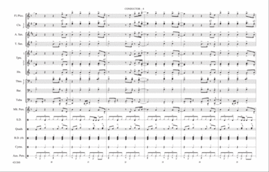Treasure: Score Marching Band scores gallery preview page 4