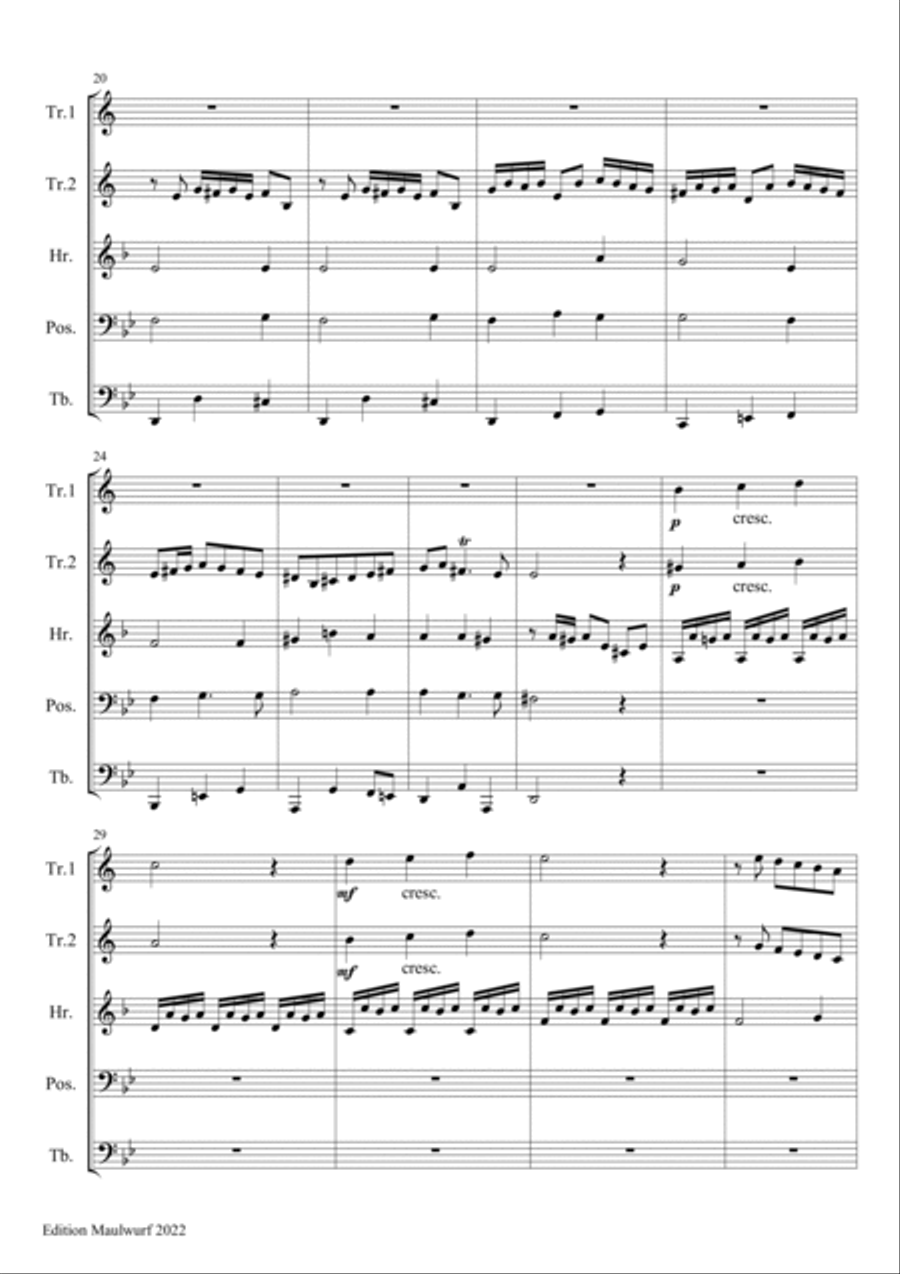 Allemande and Courante Allemande and Courante Brass Quintet scores gallery preview page 6