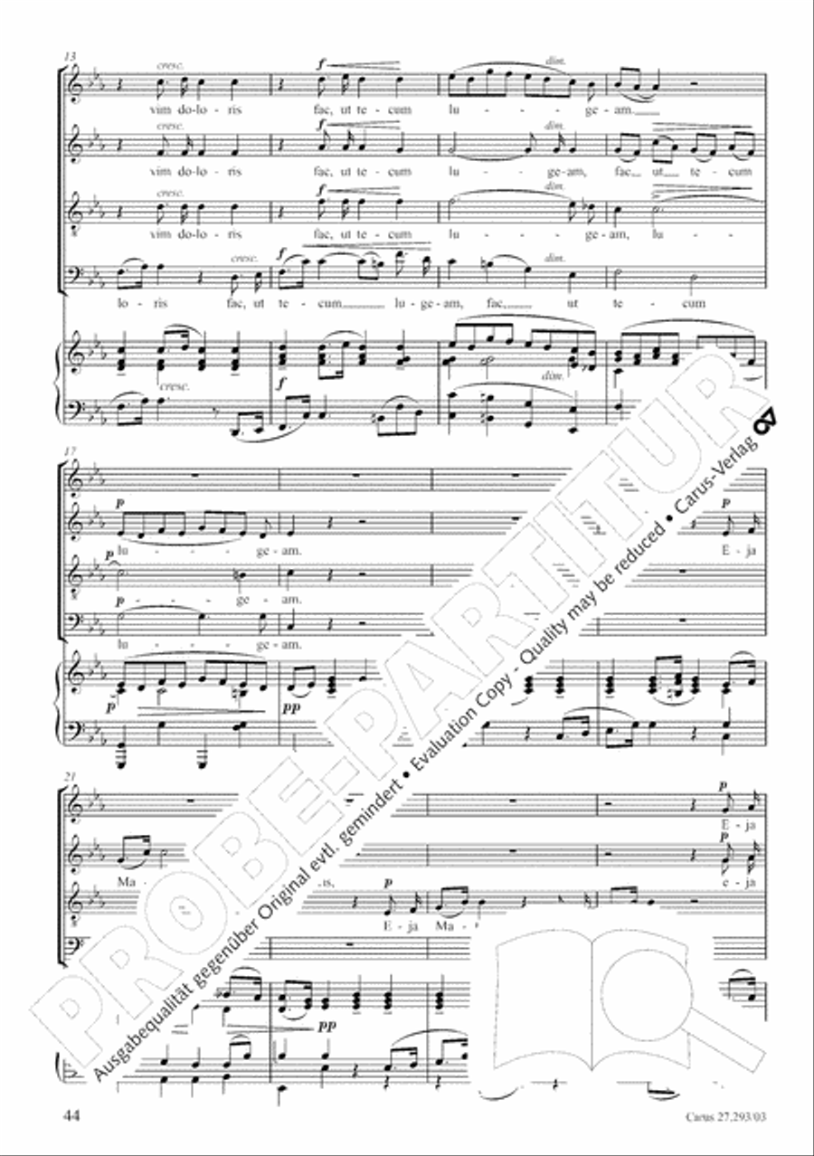 Stabat mater 4-Part scores gallery preview page 51