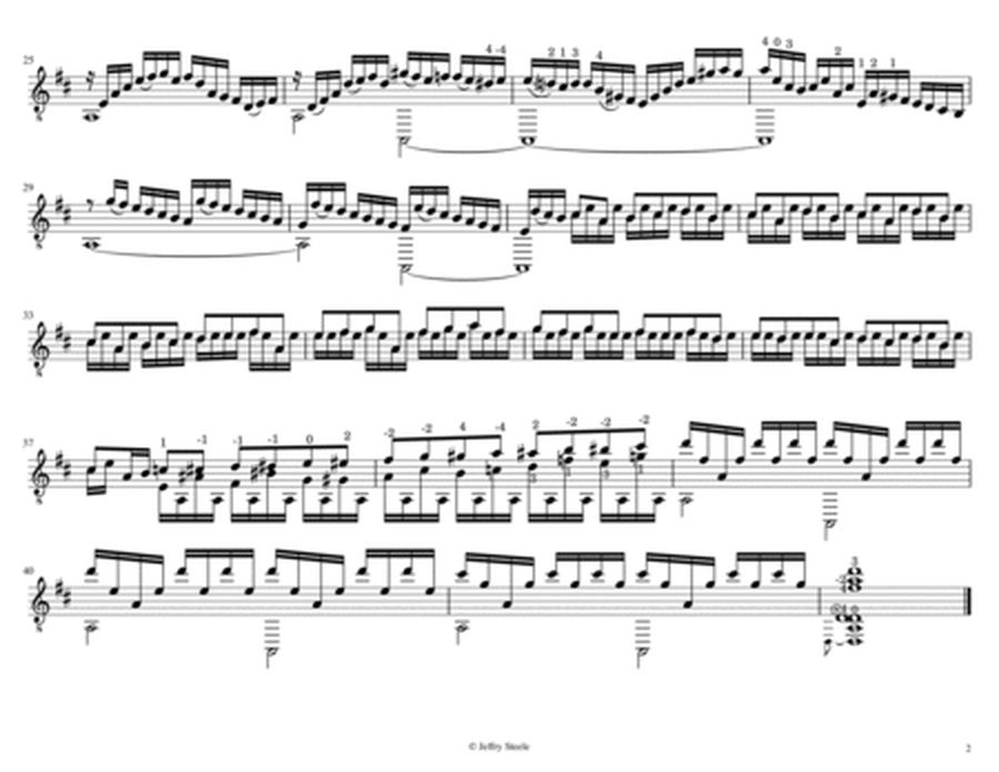 Cello Suite No. 1, BWV 1007, arranged for 8-string guitar