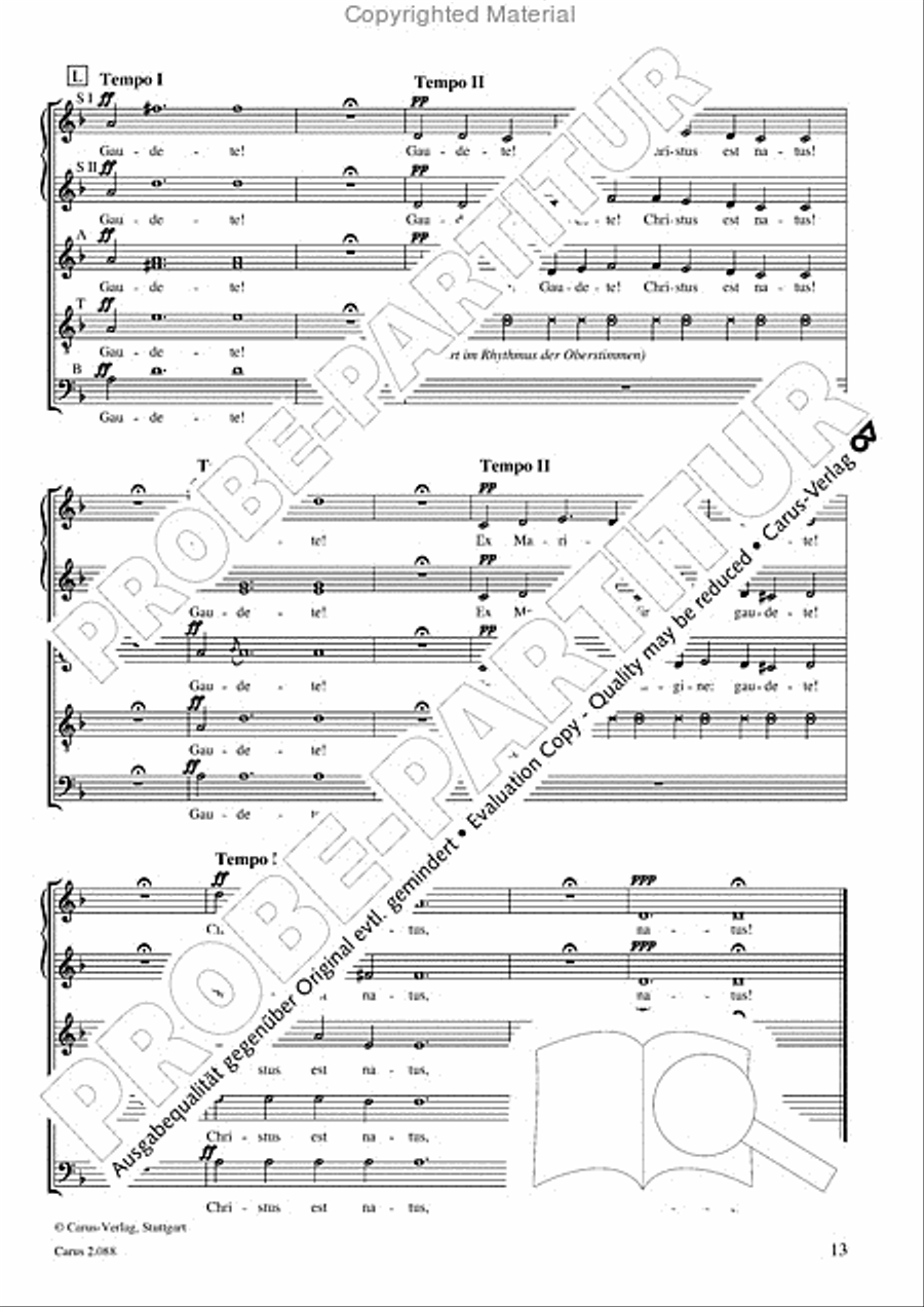 Calmus Christmas Carols Choir scores gallery preview page 14
