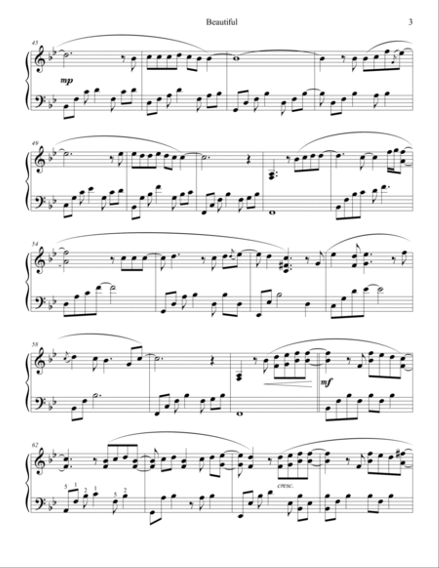 Beautiful Easy Piano scores gallery preview page 4