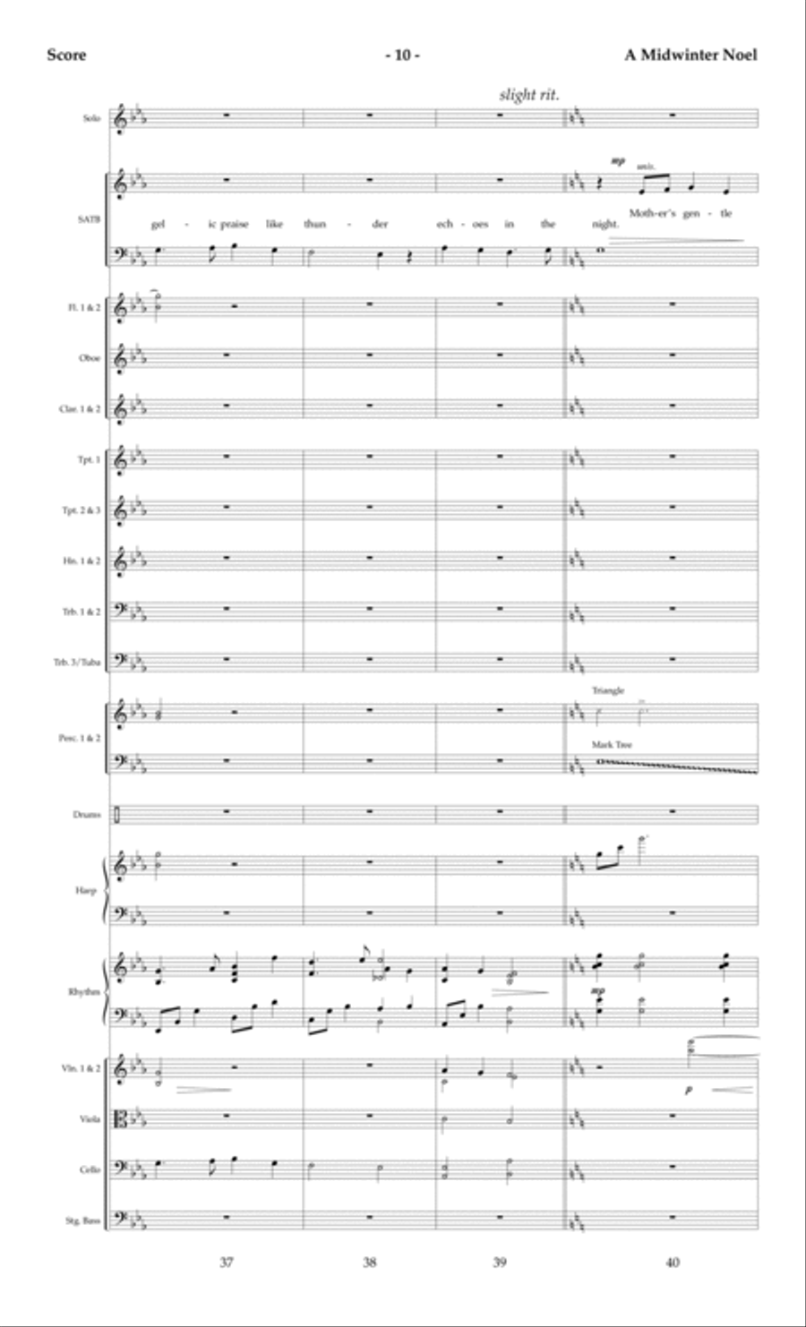 A Midwinter Noel - Orchestral Score and Parts Choir scores gallery preview page 13
