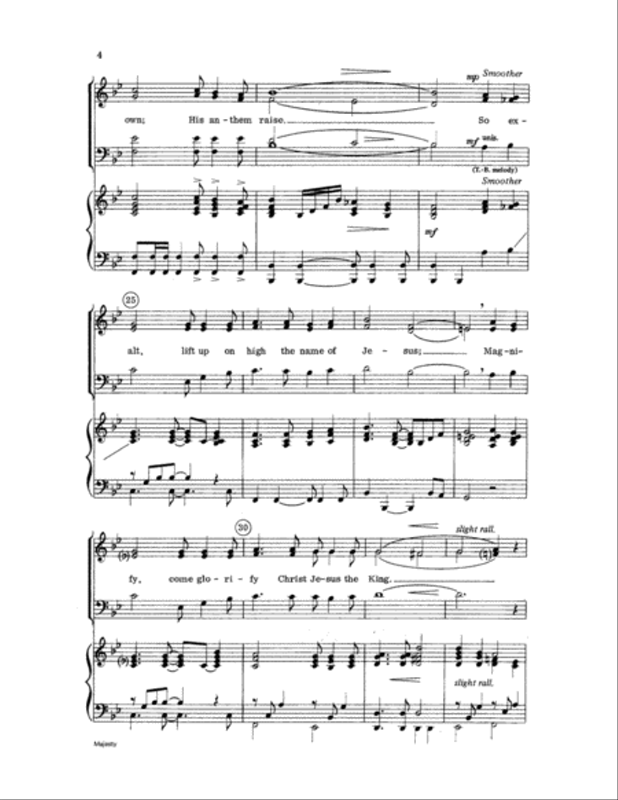Majesty Majesty Choir scores gallery preview page 4