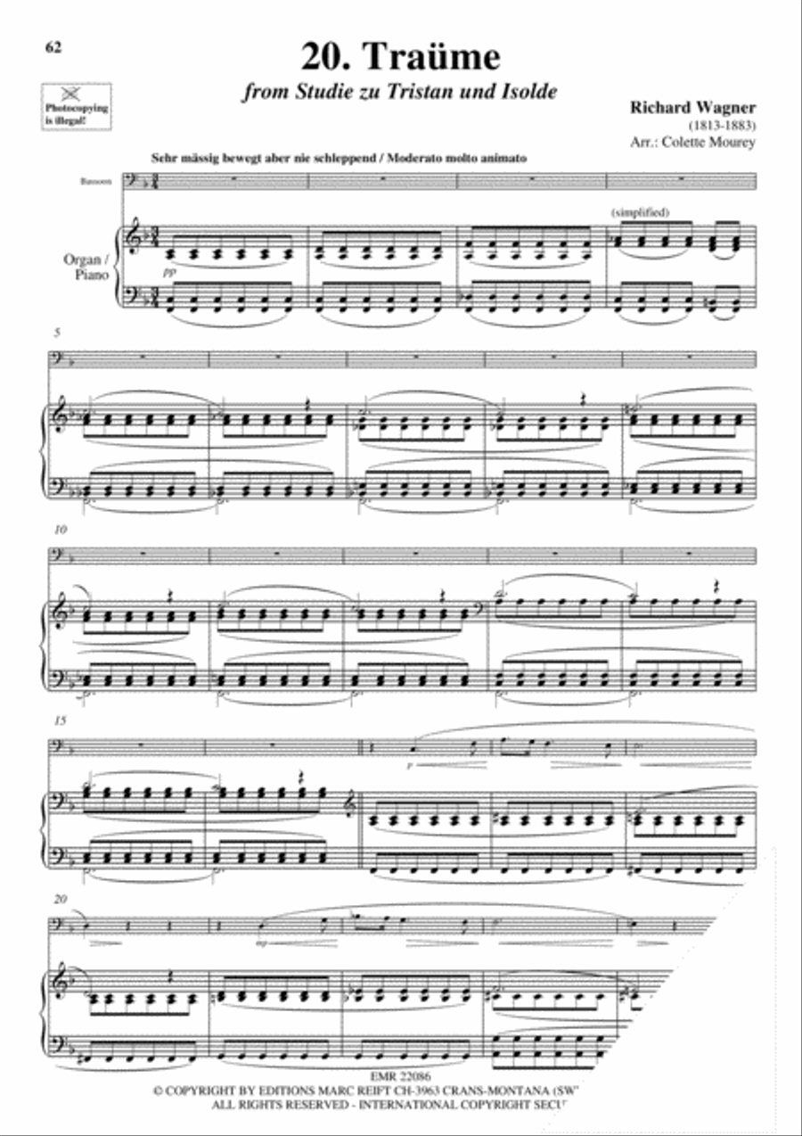 20 Greatest Meditations Bassoon Solo scores gallery preview page 22