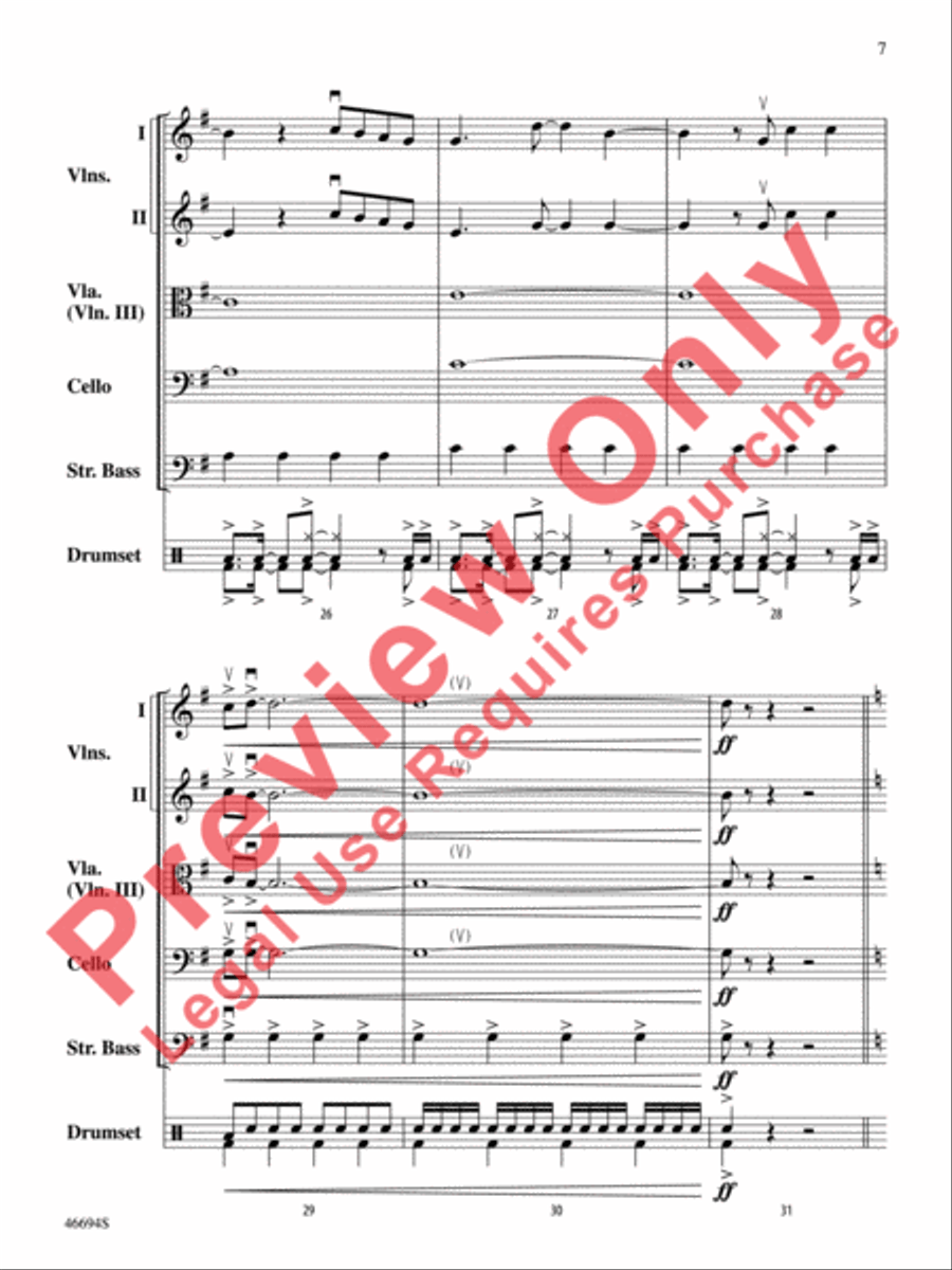 The LEGO Ninjago Movie: Selections from the Motion Picture Soundtrack String Orchestra scores gallery preview page 8