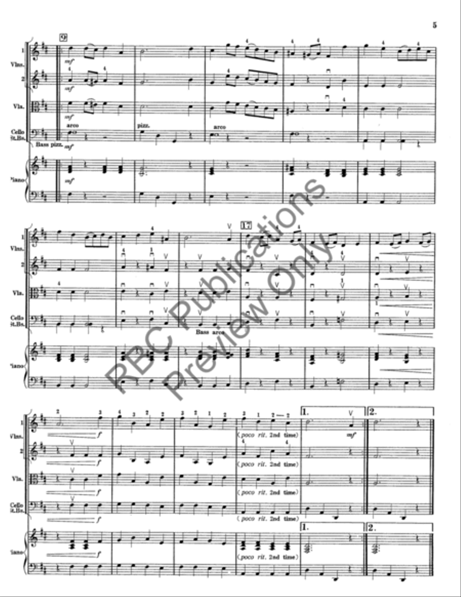 Antique Dance Suite (Score) String Orchestra scores gallery preview page 6