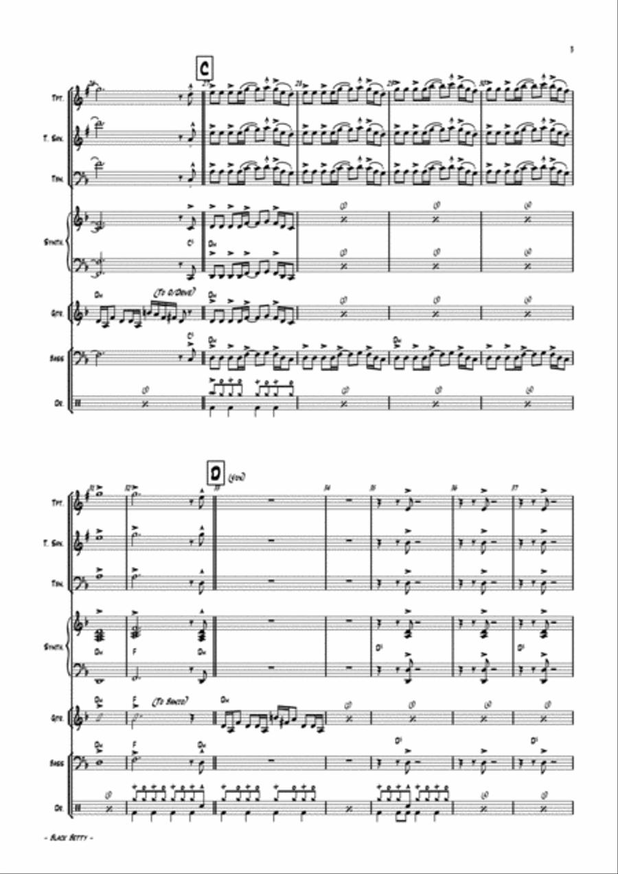 Black Betty Jazz Ensemble scores gallery preview page 6