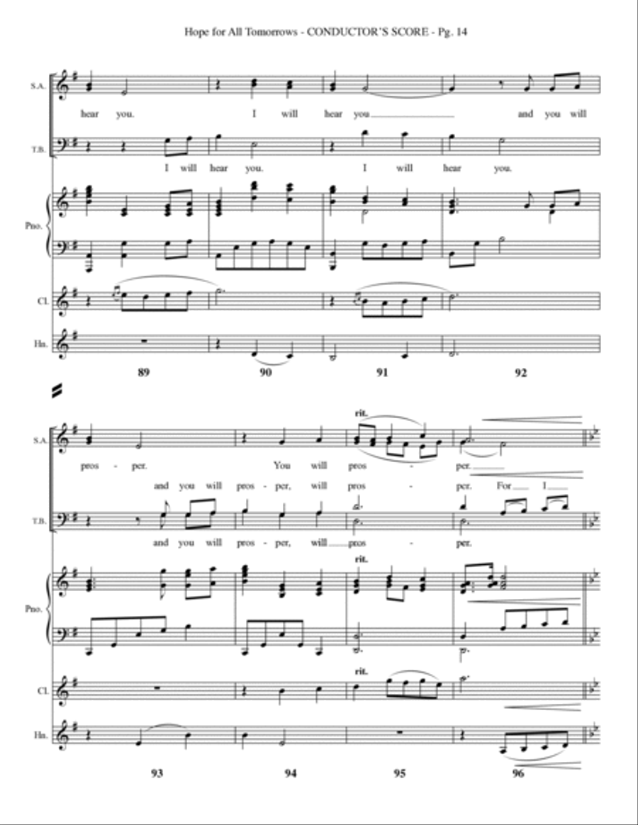 Hope for all Tomorrows Choir scores gallery preview page 16