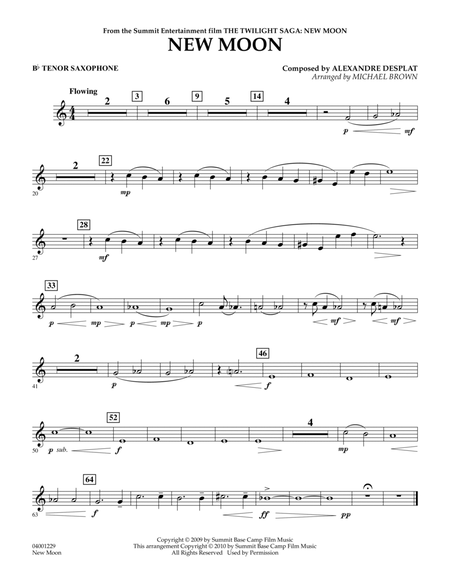 New Moon (The Meadow) - Bb Tenor Saxophone