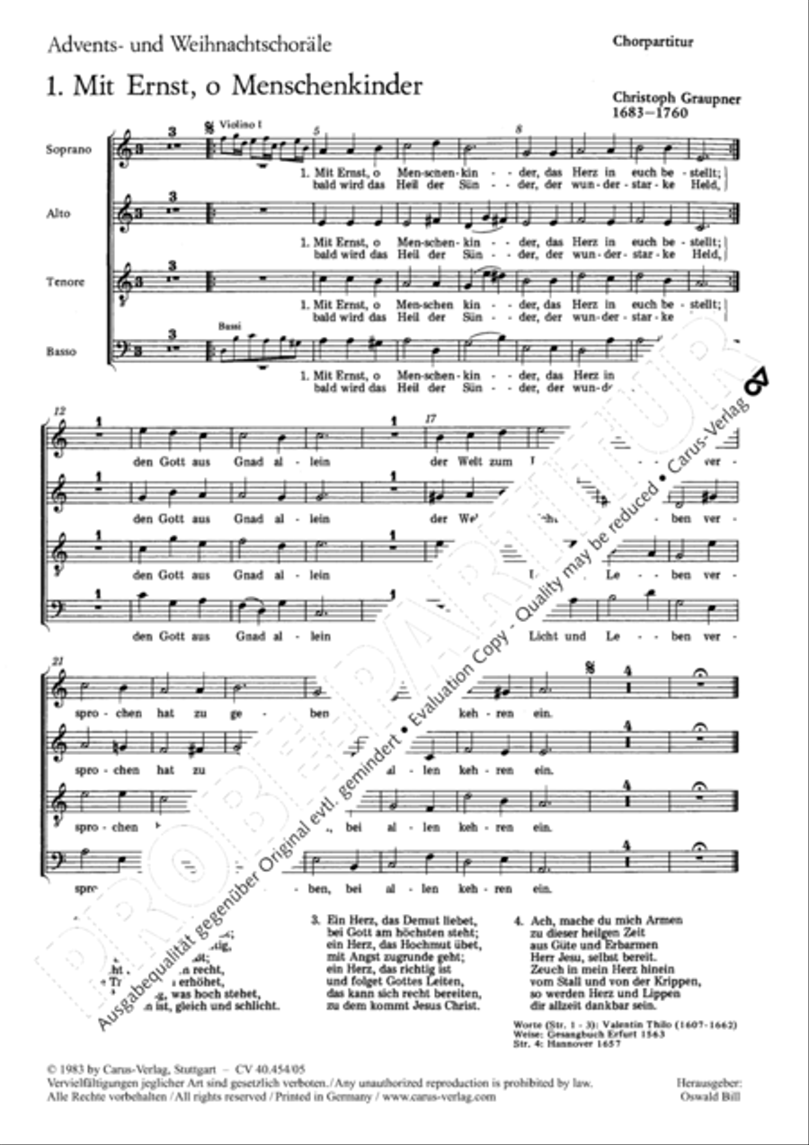 Weihnachtschorale Choir scores gallery preview page 2
