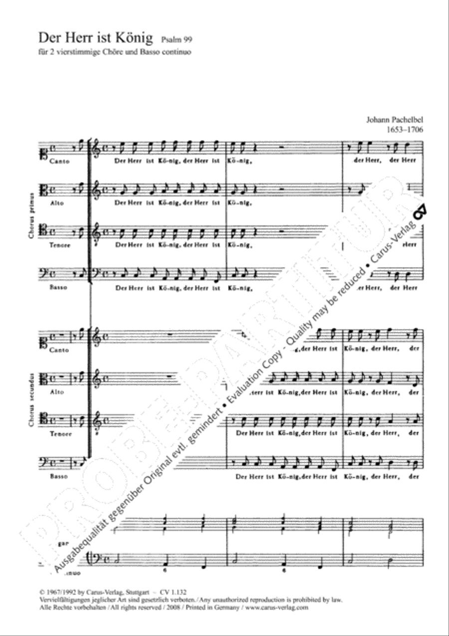 Der Herr ist Konig 4-Part scores gallery preview page 3