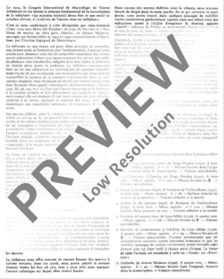 Hispanae Citharae Ars Viva Guitar scores gallery preview page 7