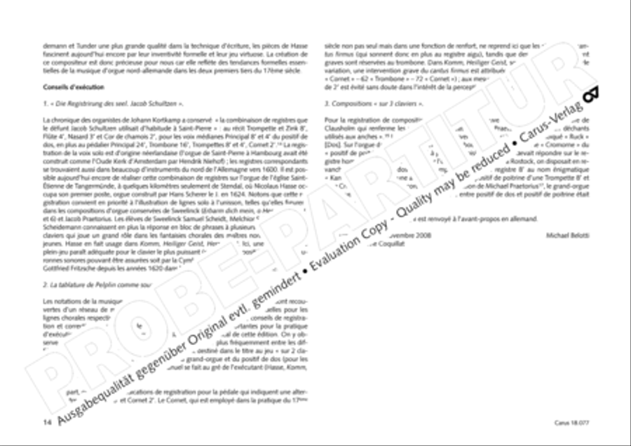 Organ music of the Hasse family Organ Solo scores gallery preview page 15