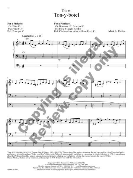In Joyful Notes Resound: Five Hymn Arrangements for Organ image number null