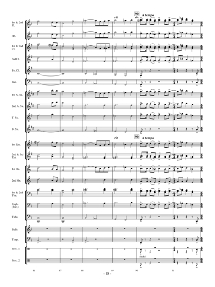 Northwind Concert Band scores gallery preview page 17